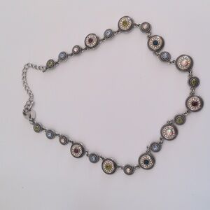 Lia Sophia Necklace Pretty Please Colorama Multicolor Crystal Statement